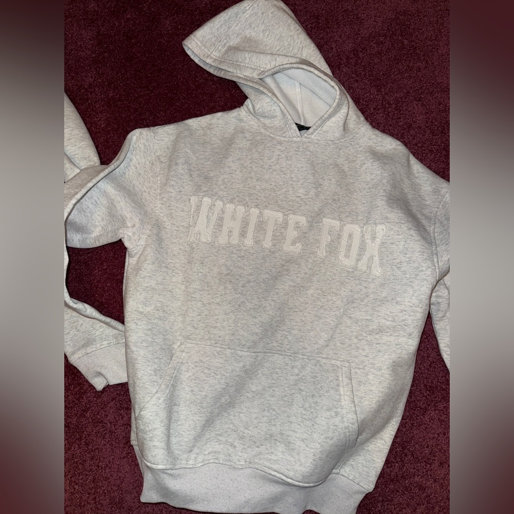 White fox hoodie